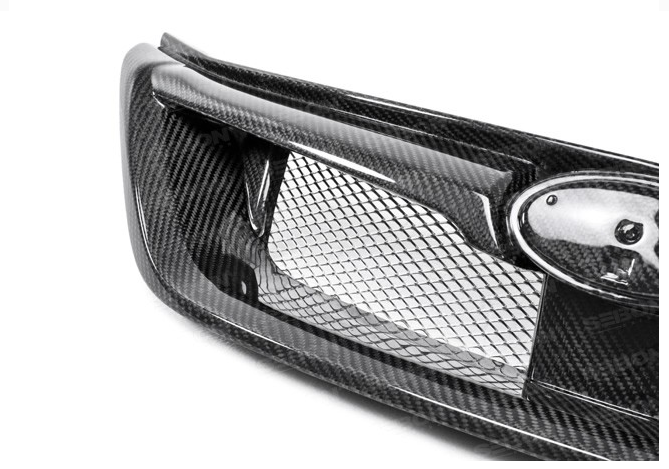Seibon STI-Style Carbon Fiber Front Grille for 2011-2014 Subaru WRX/STi (Mesh not Included)