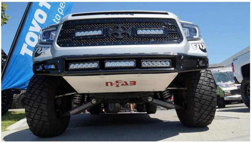 N Fab 2014-17 Toyota Tundra M-RDS Radius Pre-Runner Front Bumper w/ Multi-Mount for LED Light(s)