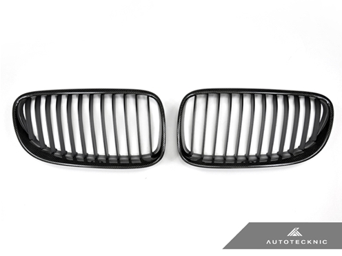 AutoTecknic Replacement Carbon Fiber Front Grilles BMW E92/ E93 3-Series Coupe/ Cabrio (including E9X M3)