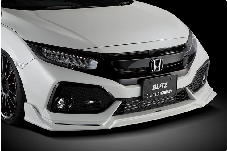 Blitz Front Air Lip 2017-2018 Honda Civic Hatchback FK7 (unpainted)