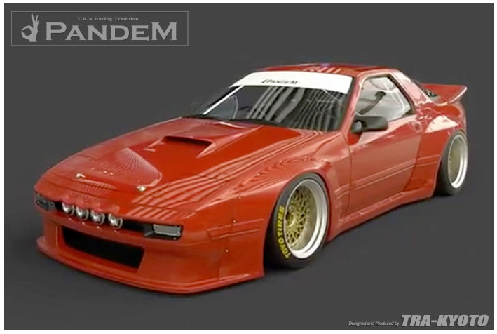 Full Rocket Bunny 1985-1992 Mazda RX-7 FC3S Wide-Body Aero Kit