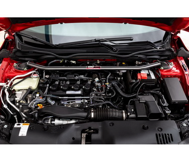 DC Sports CS-1 Front Carbon Steel Strut Tower Brace 2016-2021Honda Civic All models (excluding Type R)