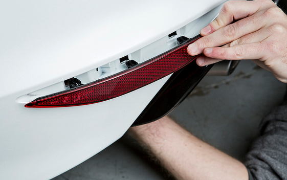 Acexxon VW MK7 GOLF R Honeycomb Rear Reflector Insert Set