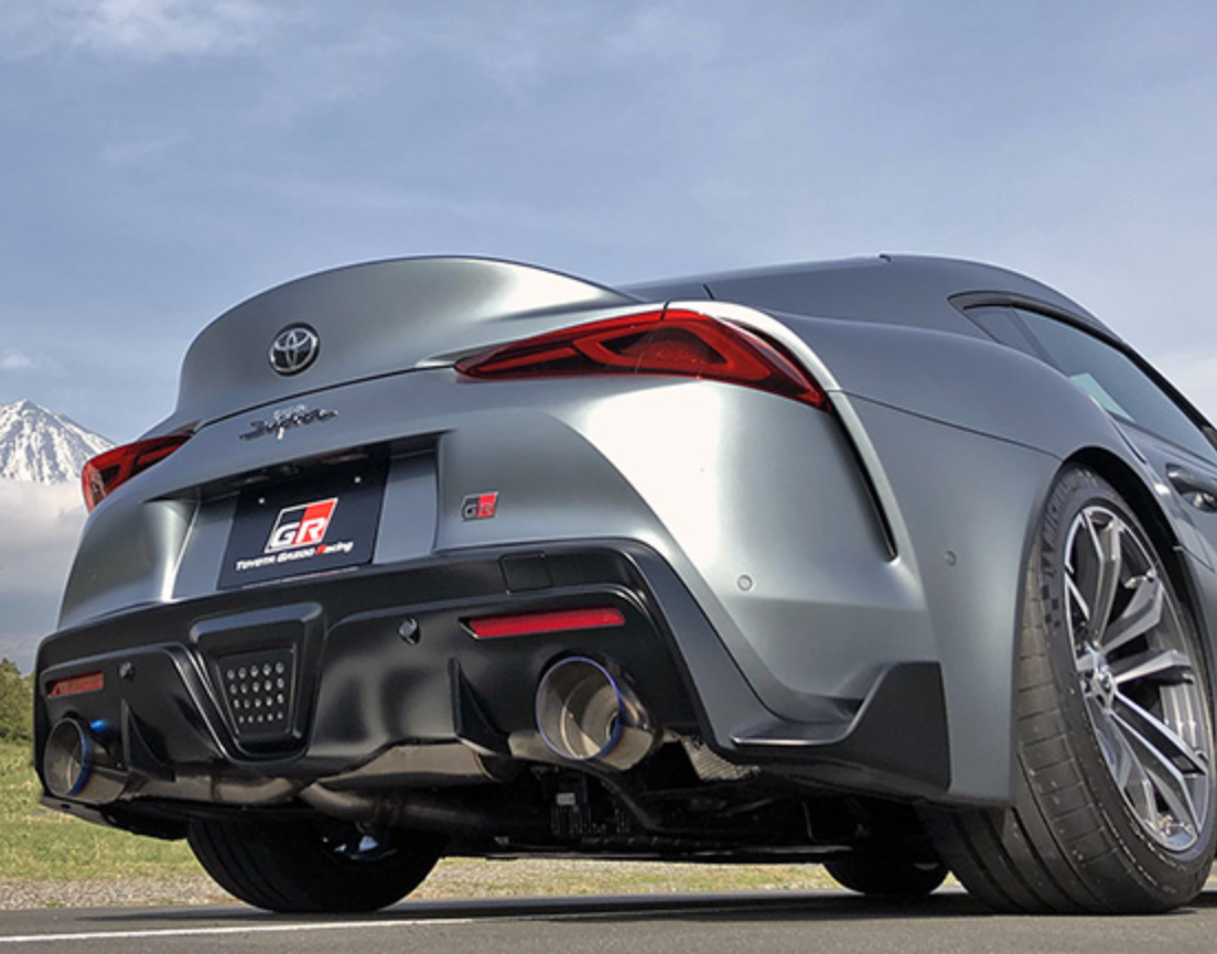 HKS Dual Hi-Power Titanium Tip Catback Exhaust 2020-2024 Toyota GR Supra w/o OPF