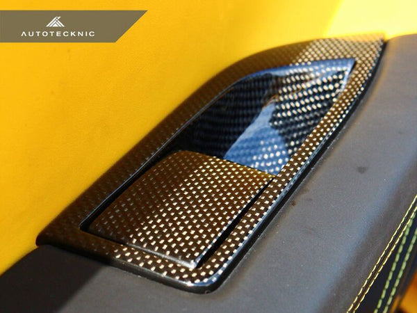 AutoTecknic Carbon Fiber Interior Door Handle Set - Ferrari 458 Italia/ 458 Spider