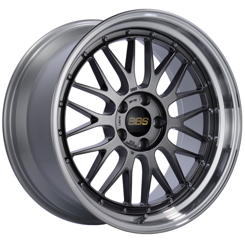 BBS LM 19x9.5 5x120 ET32 Diamond Black Center Diamond Cut Lip Wheel -82mm PFS/Clip Required