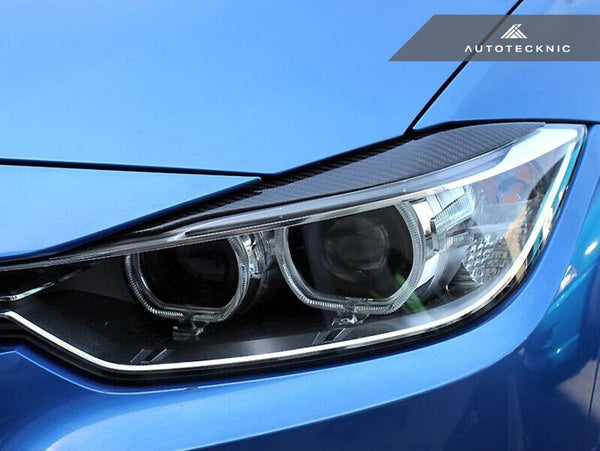 Autotecknic Carbon Fiber Headlight Covers BMW F30 3 Series Sedan | F31 3 Series Wagon