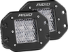 Rigid Industries Dually - Flush Mount - 60 Deg. Lens - Set of 2