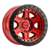 Black Rhino Reno Beadlock 17x8.5 5x114.3 ET-38 CB 71.6 Candy Red w/Black Ring & Black Ring Wheel