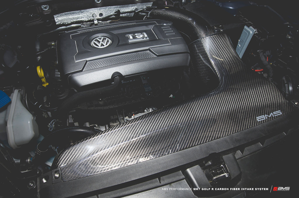 AMS Performance Carbon Fiber Cold Air Intake 2015+ VW MKVII Golf R 2015+, VW MKVII Golf GTI, 2013+ Audi S3/A3 w/ 2.0 TFSI