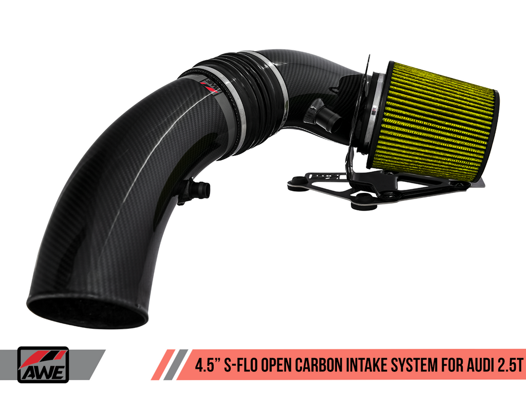 AWE Tuning 4.5" S-FLO Open Carbon Intake System for Audi RS 3 / TT RS