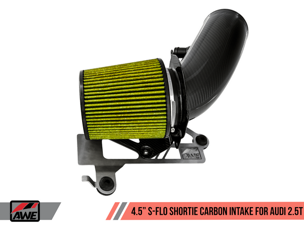 AWE Tuning 4.5" S-FLO Shortie Carbon Intake for Audi RS 3 / TT RS