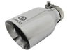 aFe Takeda 304 Stainless Steel Clamp-On Exhaust Tip 2.5in. Inlet / 4.5in. Outlet / 9in. L - Polished