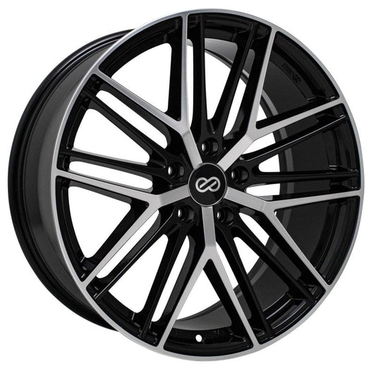 18x8.0 Enkei Phantom 5x114.3 40mm Offset 72.6mm Bore Black Machine Wheel