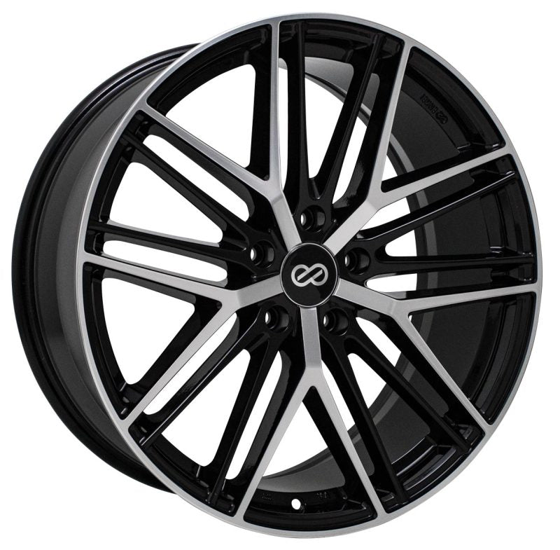 19x8.0 Enkei Phantom 5x114.3 35mm 72.6mm Bore Black Machined Wheel