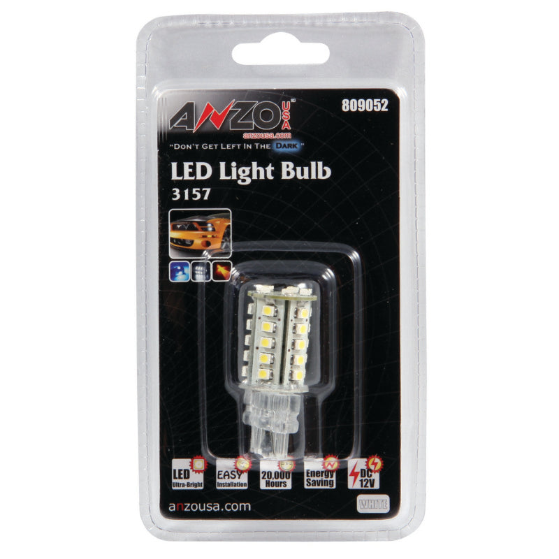 ANZO LED Bulbs Universal 3157 White - 30 LEDs 2in Tall