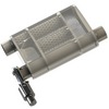 QTP 3in Weld-On 304SS Reverse Screamer Muffler w/Bolt-On QTEC Electric Cutout