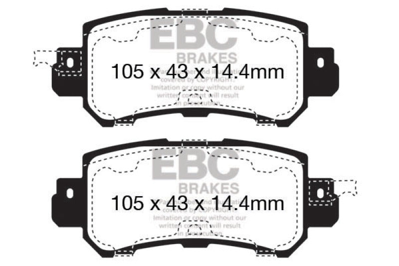 EBC 12+ Mazda CX-5 2 Ultimax2 Rear Brake Pads