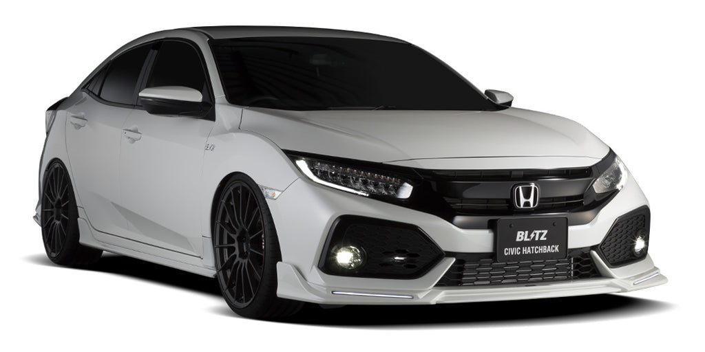 Blitz Front Air Lip 2017-2018 Honda Civic Hatchback FK7 (unpainted)