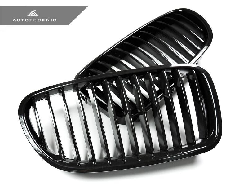 Autotecknic Replacement Glazing Black Front Grilles BMW F10 Sedan / F11 Wagon | 5 Series