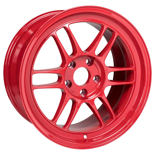17x9.0 Enkei RPF1 5x114.3 22mm Offset 73mm Bore Competition Red Wheel
