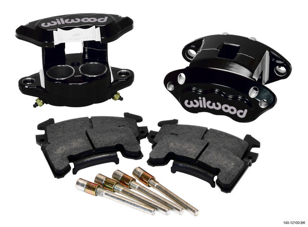 Wilwood D154 Front Caliper Kit - Black 1.62 / 1.62in Piston 0.81in Rotor