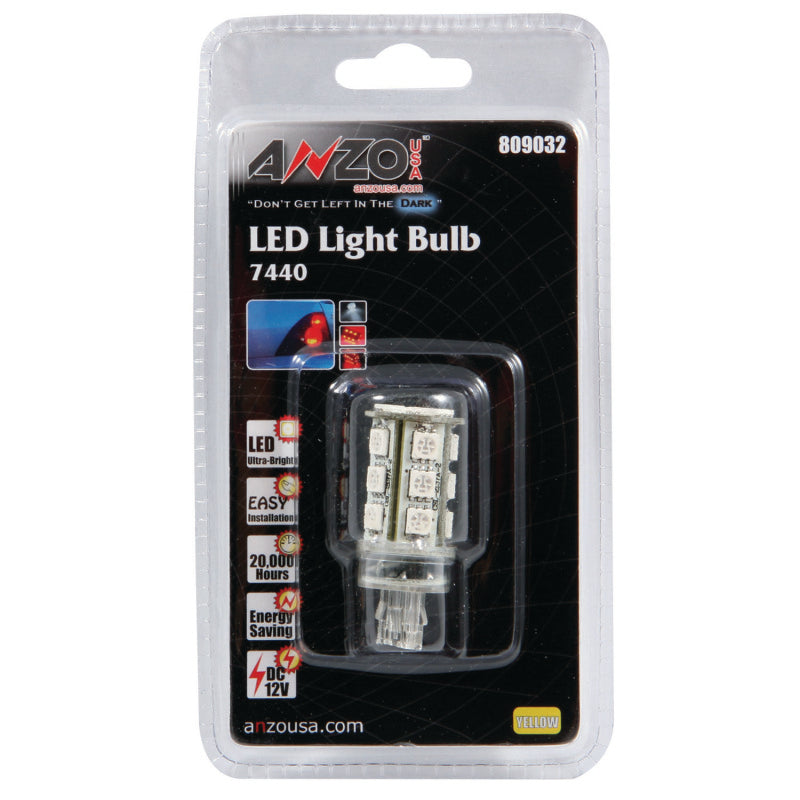 ANZO LED Bulbs Universal 7443/7440 Amber
