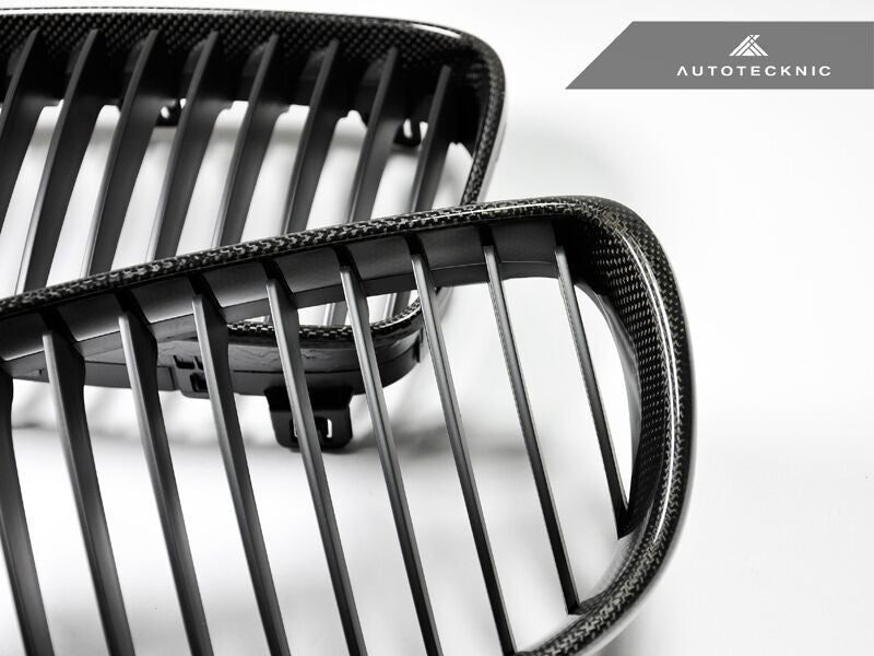 AutoTecknic Replacement Carbon Fiber Front Grilles BMW E82 Coupe / E88 Cabrio | 1 Series including 1M