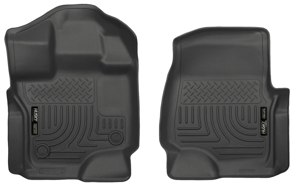 Husky Liners WeatherBeater Floor Liners 2015-2024 Ford F-150 Super Cab/ Super Crew models only (Front)