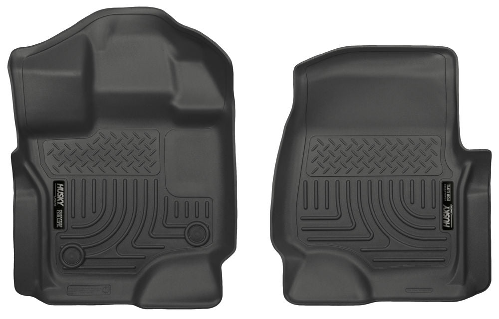 Husky Liners WeatherBeater Floor Liners 2015-2018 Ford F-150 Super Cab/ Super Crew models only (Front)