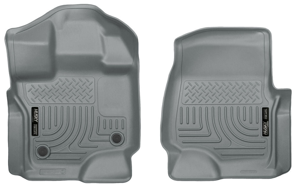 Husky Liners WeatherBeater Floor Liners 2015-2024 Ford F-150 Super Cab/ Super Crew models only (Front)
