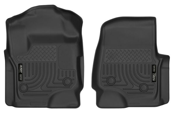 Husky Liners X-act Contour Floor Liners 2017-2018 Ford F-250/F-350/F-450 Super Duty Crew/Super Cab w/vinyl (Front)