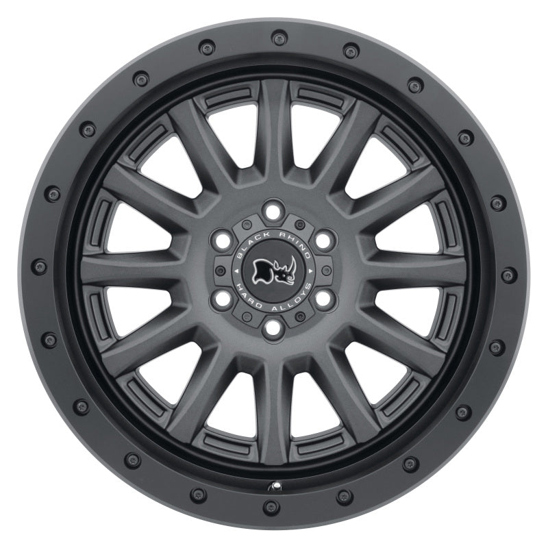 17x8.5 Black Rhino Dugger Gun Black