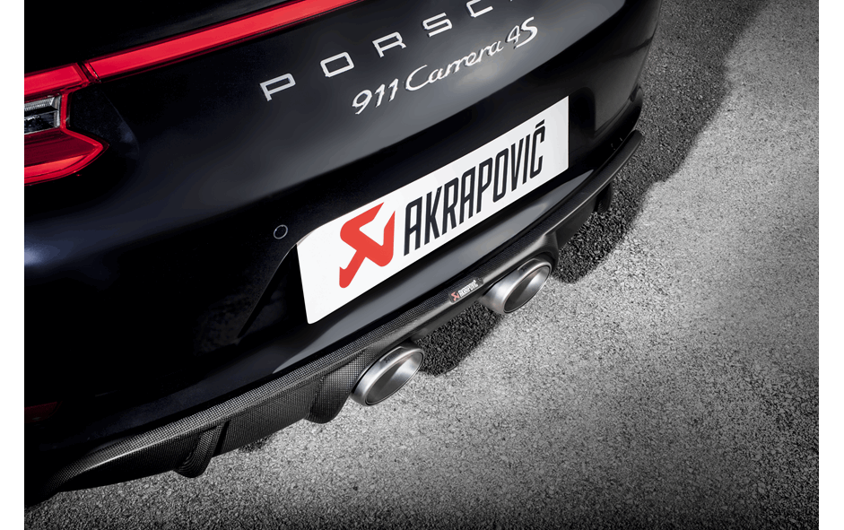 Akrapovič Rear Carbon Fiber Diffuser 2016-2017 Porsche 911 Carrera/S/4/4S/GTS (991.2)