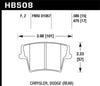 Hawk 05-14 Chrysler 300 HPS 5.0 Rear Brake Pads
