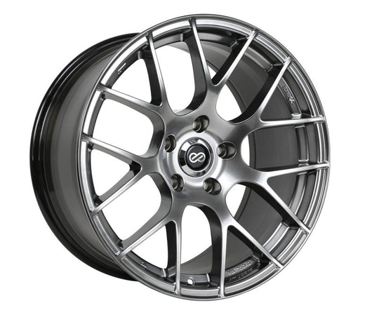 19x8.0 Enkei Raijin Hyper Silver 5x114.3 Bolt Pattern / 45mm Offset / 72.6 Centerbore