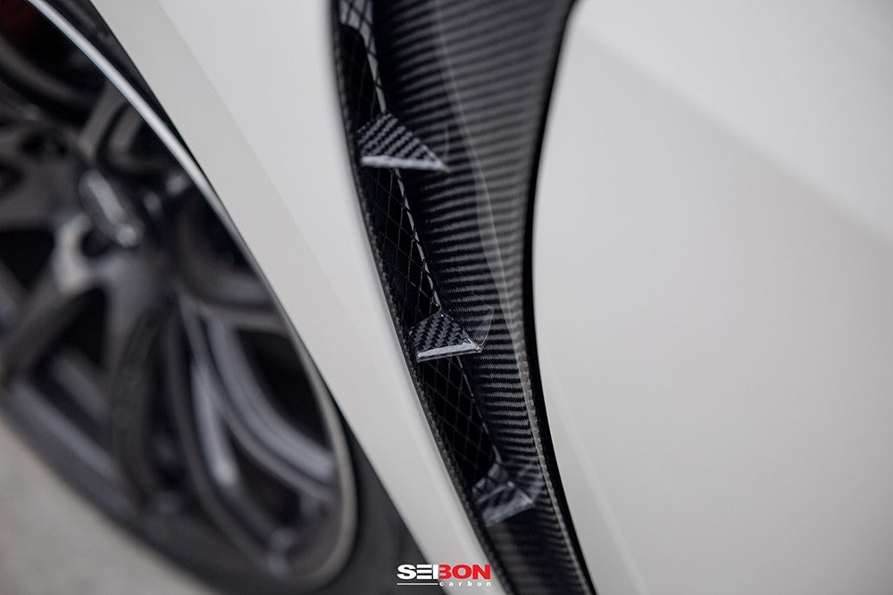 Seibon Carbon Fiber Fender Ducts 2017-2021 Honda Civic Type R FK8 (Pair)
