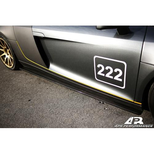 APR Carbon Fiber Side Rocker Extension 2006-2015 Audi R8