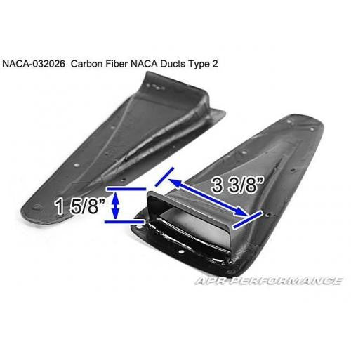 Carbon Fiber NACA Duct Type 2 (pair)