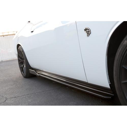 APR Carbon Fiber Side Rocker Extension 2015-up Dodge Challenger Hellcat