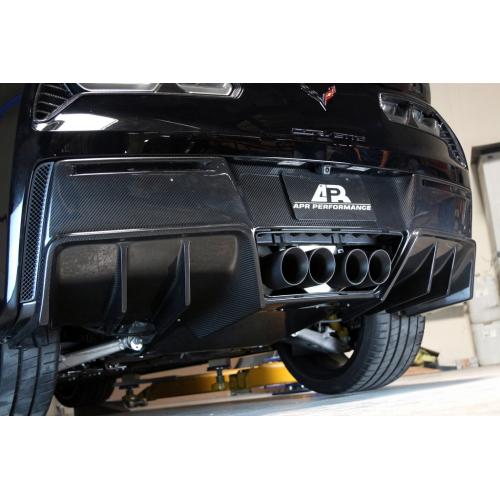 APR Carbon Fiber 2014-up Chevy Corvette C7 Z06 (with Undertray) Rear Diffuser Version II