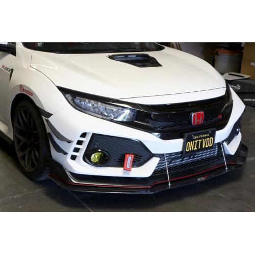 APR Carbon Fiber Front Bumper Canard 2017-2021 Honda Civic Type-R (FK8)