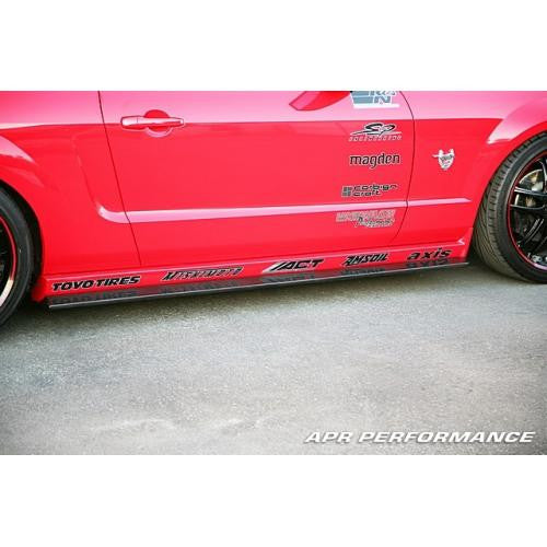 APR Carbon Fiber Side Rocker Extension 2005-2009 Ford Mustang & GT500