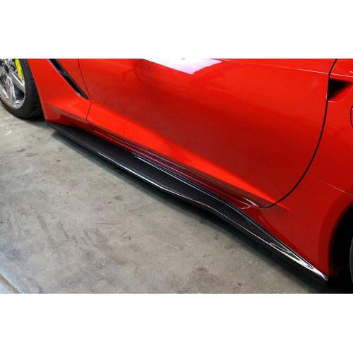 APR Carbon Fiber Side Rocker Extension 2014-up Chevrolet Corvette C7