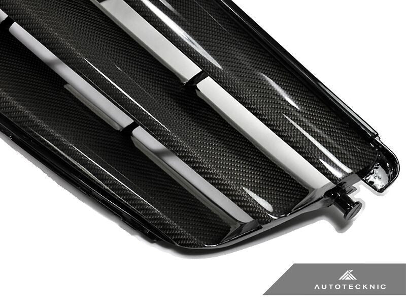 AutoTecknic Replacement Carbon Fiber Front Grille 2008-2013 Mercedes Benz W204 C-Class Sedan