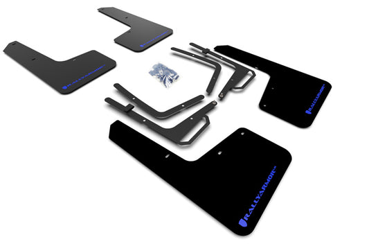 Rally Armor 2017-19 Ford Raptor Black UR Mud Flap Blue Logo