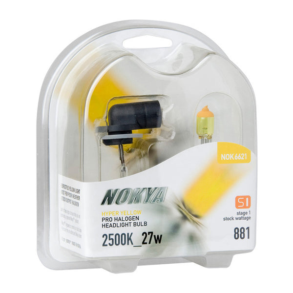 Nokya Hyper Yellow 2500K Stage 1 Halogen Bulb 881 27W