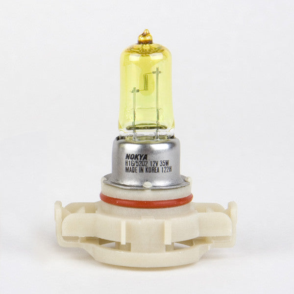 Nokya Hyper Yellow 2500K Stage 1 Halogen Bulb H16 / 9009 / 5202 35W