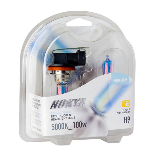 Nokya Cosmic White 5000K Stage 2 Halogen Bulb H9 100W