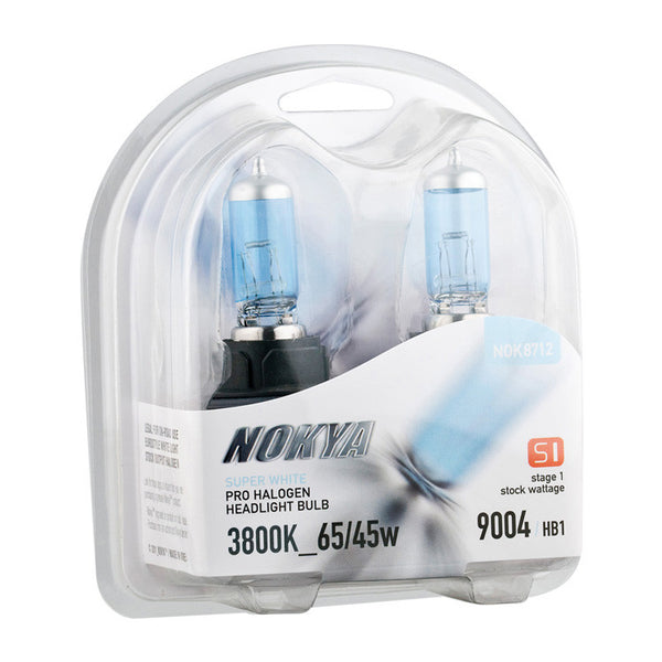 Nokya DOT Super White 3800K Stage 1 Halogen Bulb 9004 / HB1 65/45W